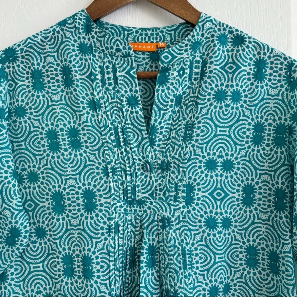 Women's Teal Oliphant Top - Picture 3 of 4